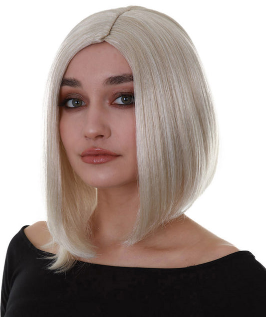 ハロウィンパーティープレミアム レディース H-5276 ブロンド トレンディ ナチュラルシルクボブウィッグ