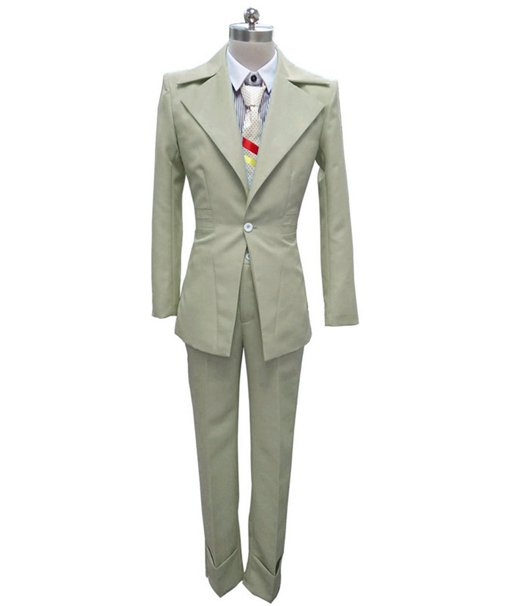 男性用 JCP-002_2 70'sロックスター スーツ コスチューム ディッキーとタイ付き プレミアム グレー ハロウィンコスチューム