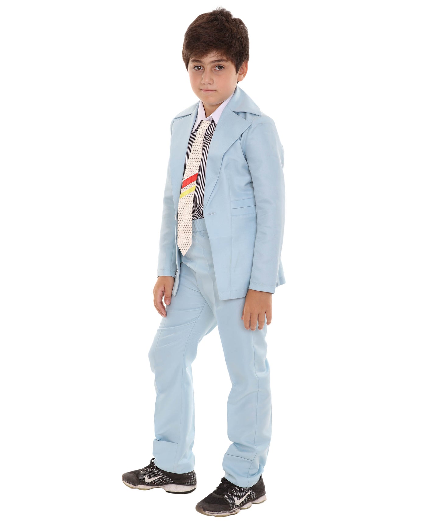 ウィメンズ JCP-027_6 トロールズ ポピー コスプレ ネオンイエロー コスチューム デラックス ハロウィン コスチューム