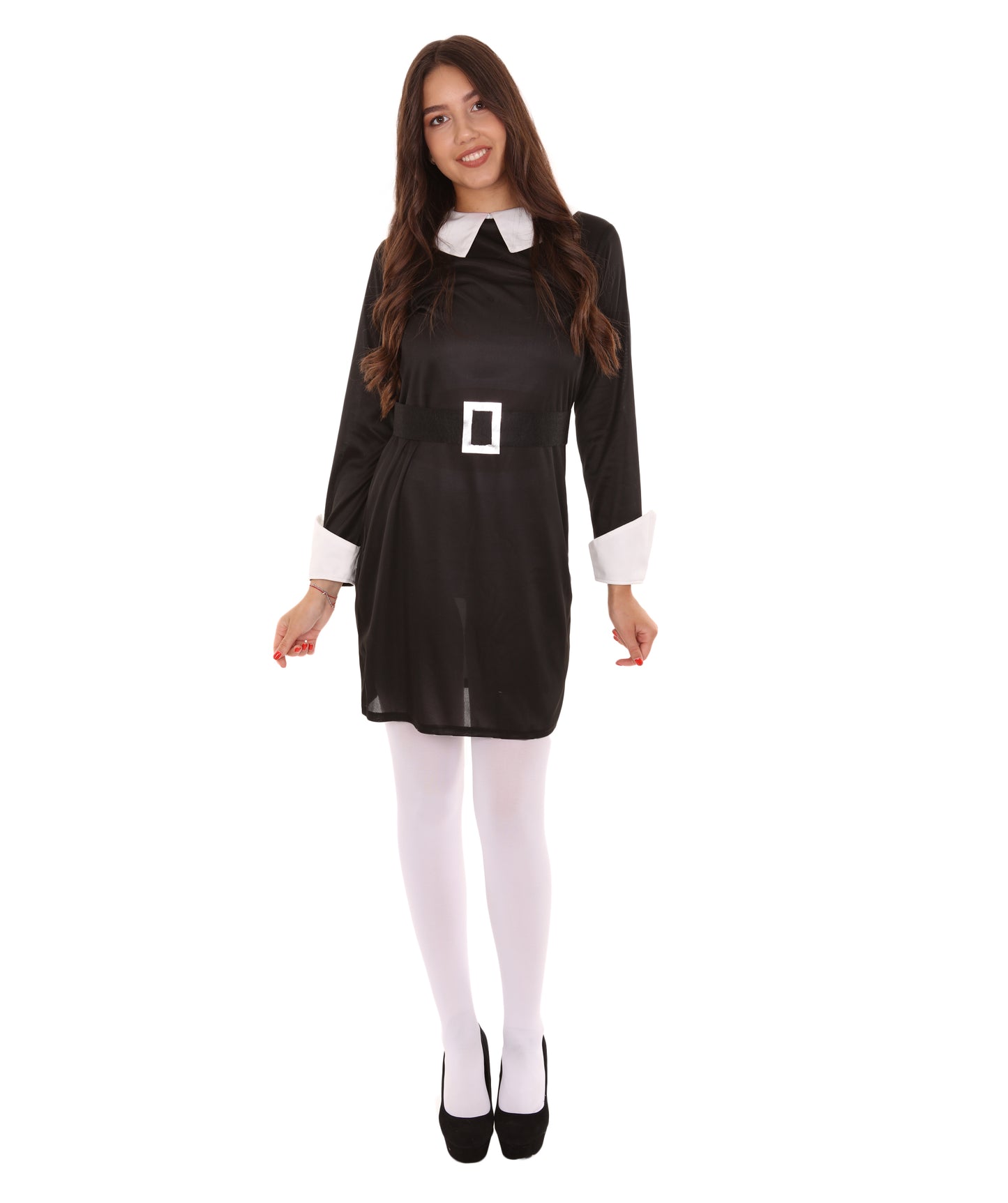 大人の女性用 JCO-354 ブラック コスプレコスチューム ハロウィンに最適 難燃性合成生地