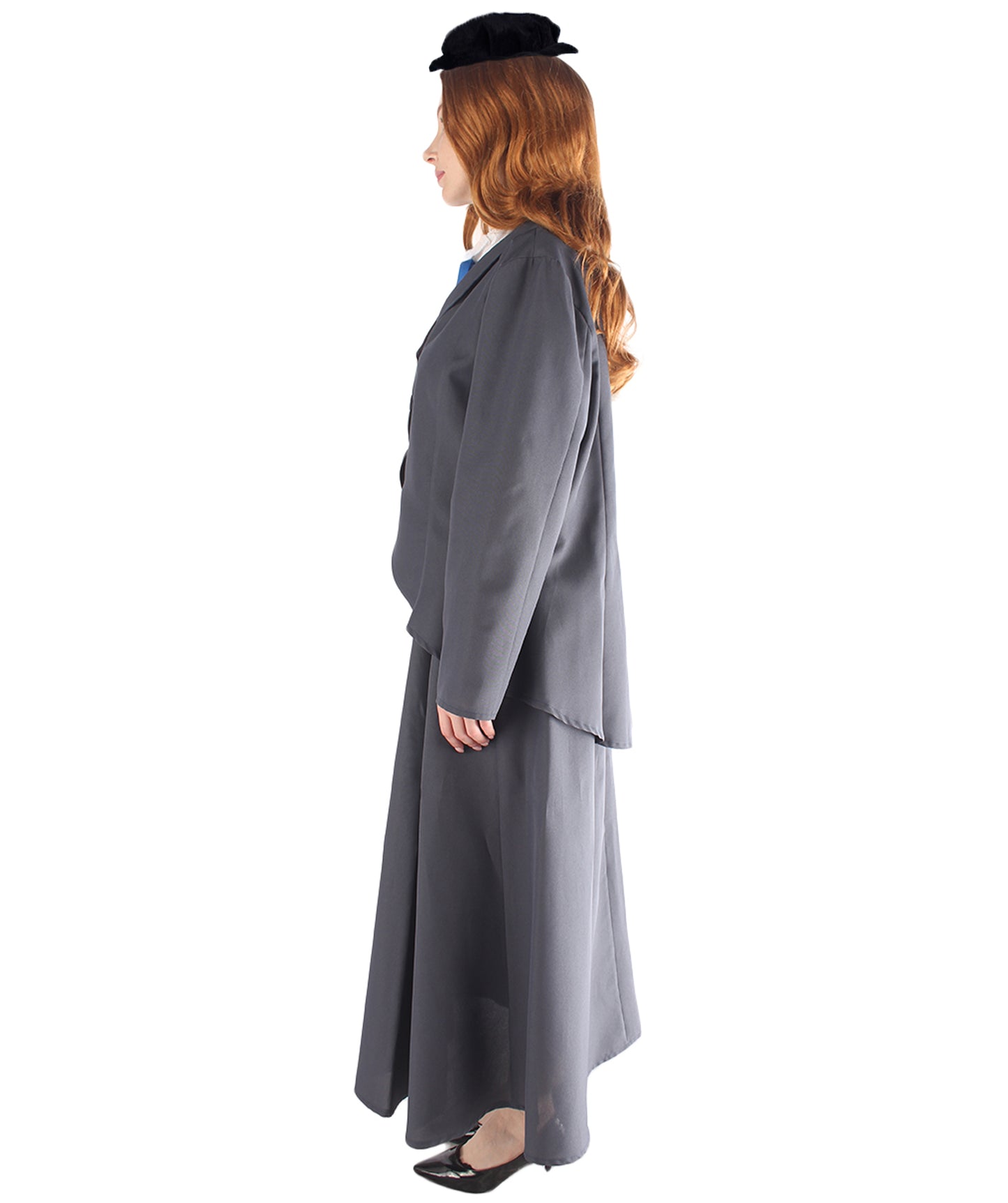 女性 JCP-161 のイングリッシュナニーコスチューム シャドウグレーコスプレコスチューム