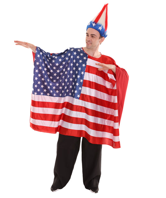 JCO-321 アメリカ国旗 チュニック スポーツ コスチューム パトリオティック マルチカラー コスプレ コスチューム