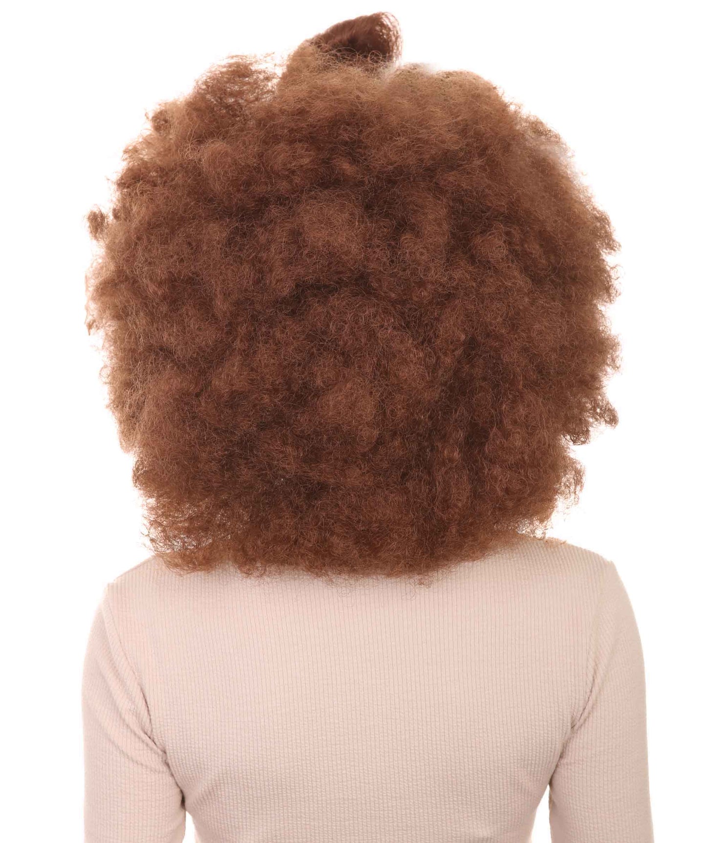 Wigs2you ハロウィン パーティー プレミアム レディース H-1257 着けやすい 快適なフィット感 アフロ スモール ボウウィッグ ミディアム ブラウン