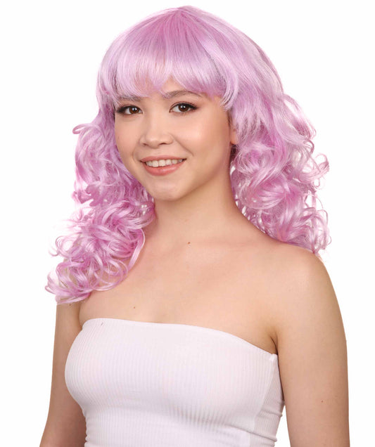 Wigs2you ハロウィンパーティー プレミアム レディース H-1008 着用しやすい ベラウィッグ パープル色
