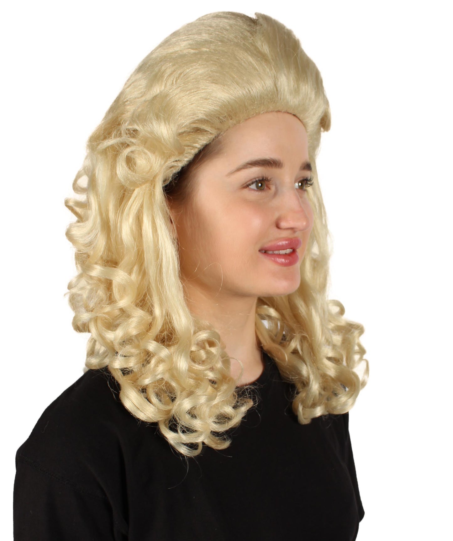 女性用トロールロングカーリーウィッグ ブロンド H-5247_BLD ファンシースタイル プレミアムハロウィンパーティーウィッグコレクション