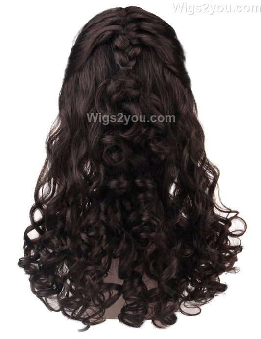 ヘッドバンドのある60年代の主婦婦人用かつら|黒いビンテージかつら|割増空気を通すCaplessなキャップH-442