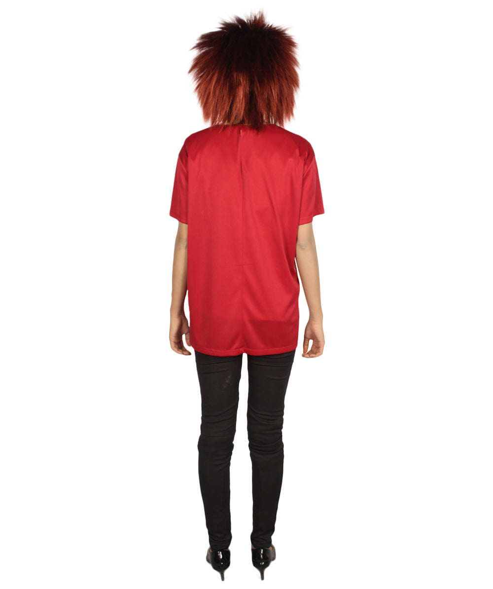 大人向け女性用 バレンタインデー ワインレッド マッチング カップル "He's Mine" Tシャツ コスプレ コスチュームコレクション