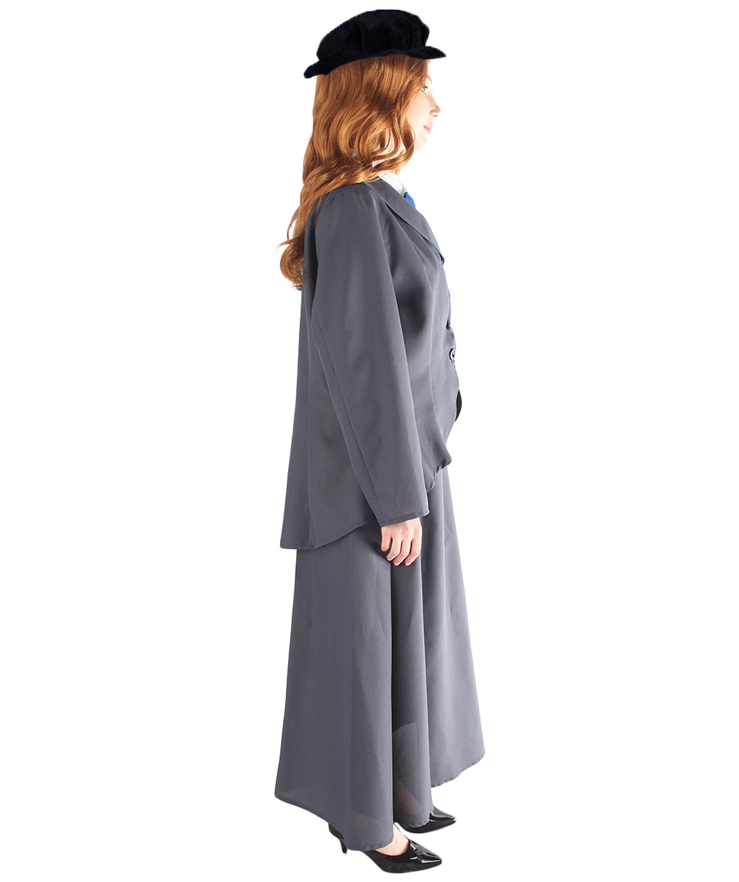女性 JCP-161 のイングリッシュナニーコスチューム シャドウグレーコスプレコスチューム