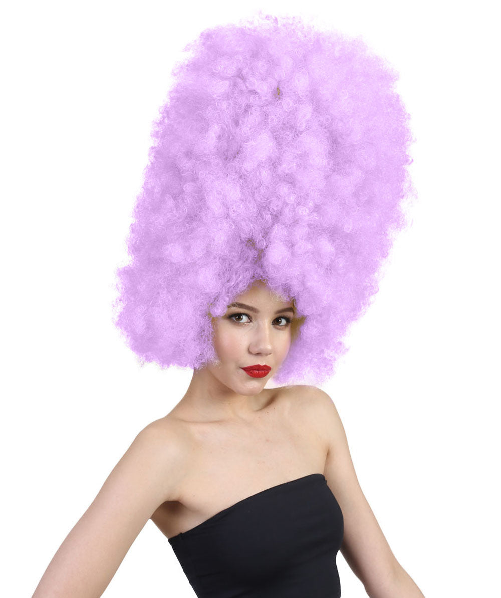 Wigs2youハロウィンパーティープレミアムレディースH-2007 着けやすい 非常に快適 スーパーサイズジャンボライトパープルアフロウィッグ