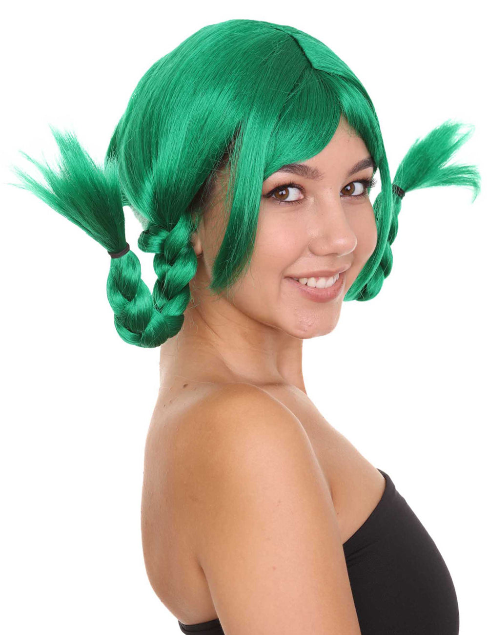 Wigs2you ハロウィンパーティープレミアムレディース H-1637 着用が簡単 とても快適 ピッピ ライトブルー