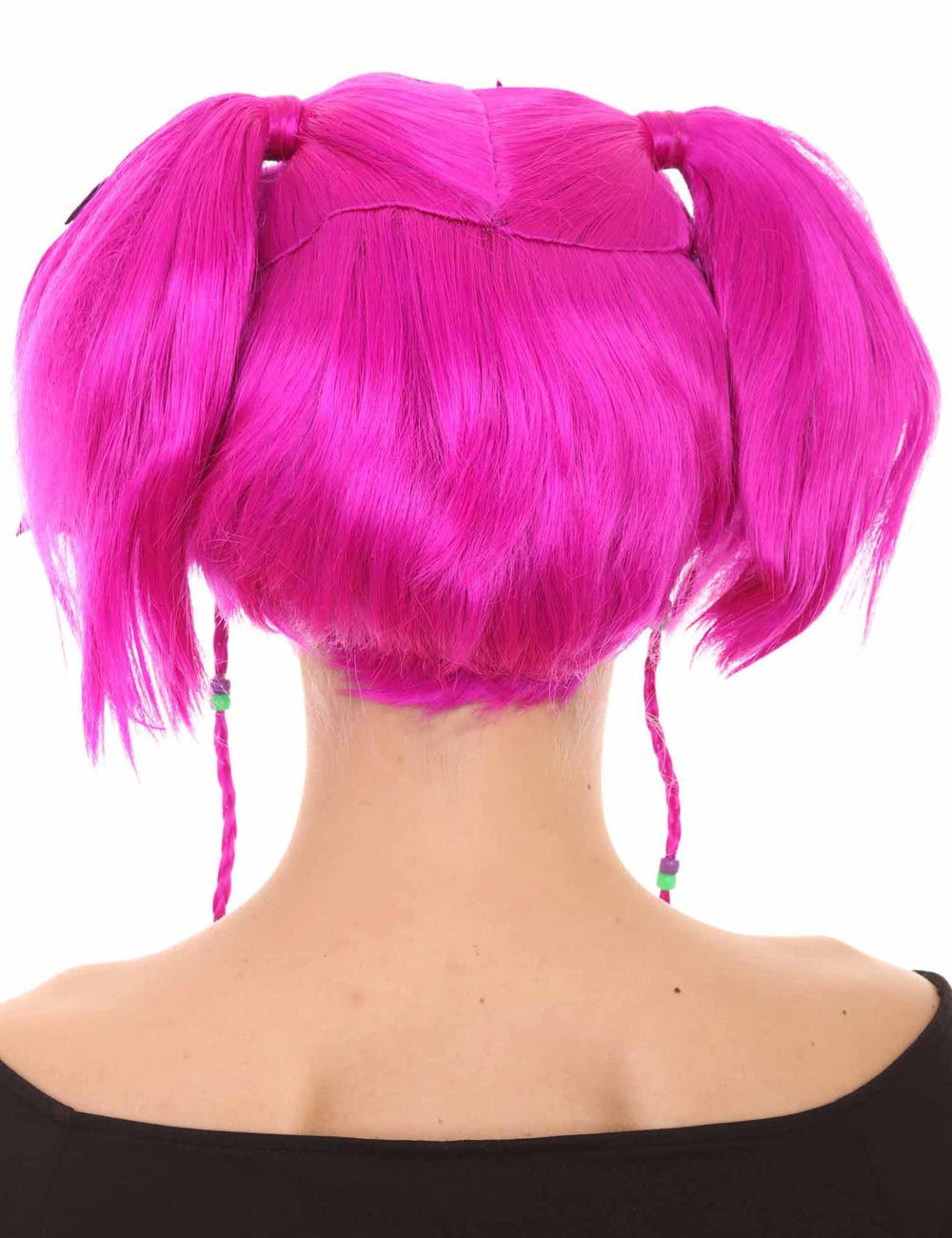 Wigs2you ハロウィンパーティープレミアム レディース H-716 バットエンジェルウィッグ ネオンフューシャカラー