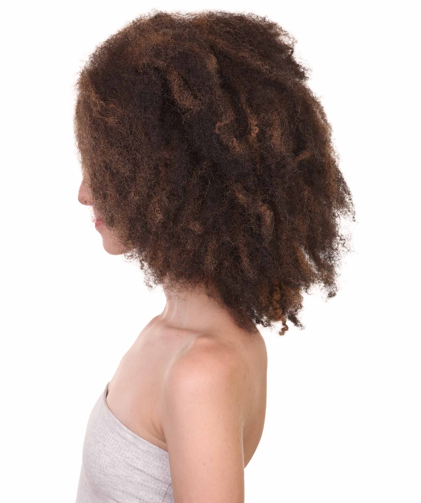 Wigs2youハロウィンパーティープレミアムレディースH-1971 美しい見た目のショートアフロキンキーカーリーウィッグ