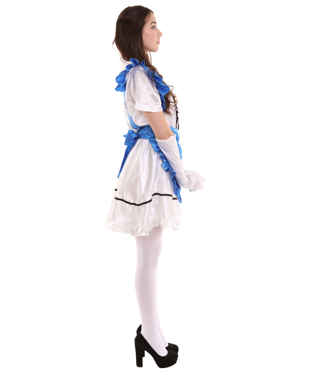 女性用 JCO-326_3 アニメ コスプレ フレンチメイド ファンシー ドレス ロイヤルブルー コスプレ コスチューム