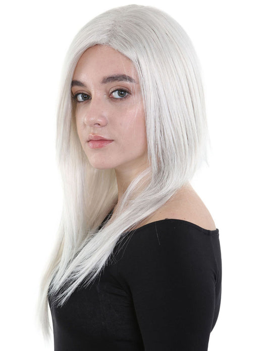 Wigs2you ハロウィンパーティープレミアム レディース H-671 ロング グレー ウィッグ