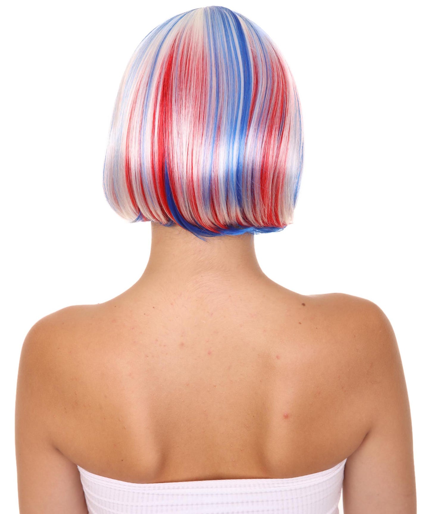 Wigs2youハロウィンパーティープレミアムレディースH-1928 着けやすい 非常に快適 パトリオティックボブウィッグ1