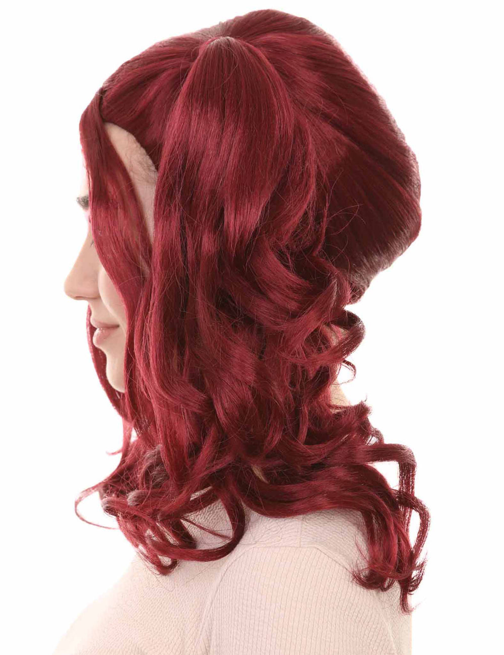 Wigs2you ハロウィンパーティー プレミアム レディース H-732 ドリー ピグテール ウィッグ バーガンディ色