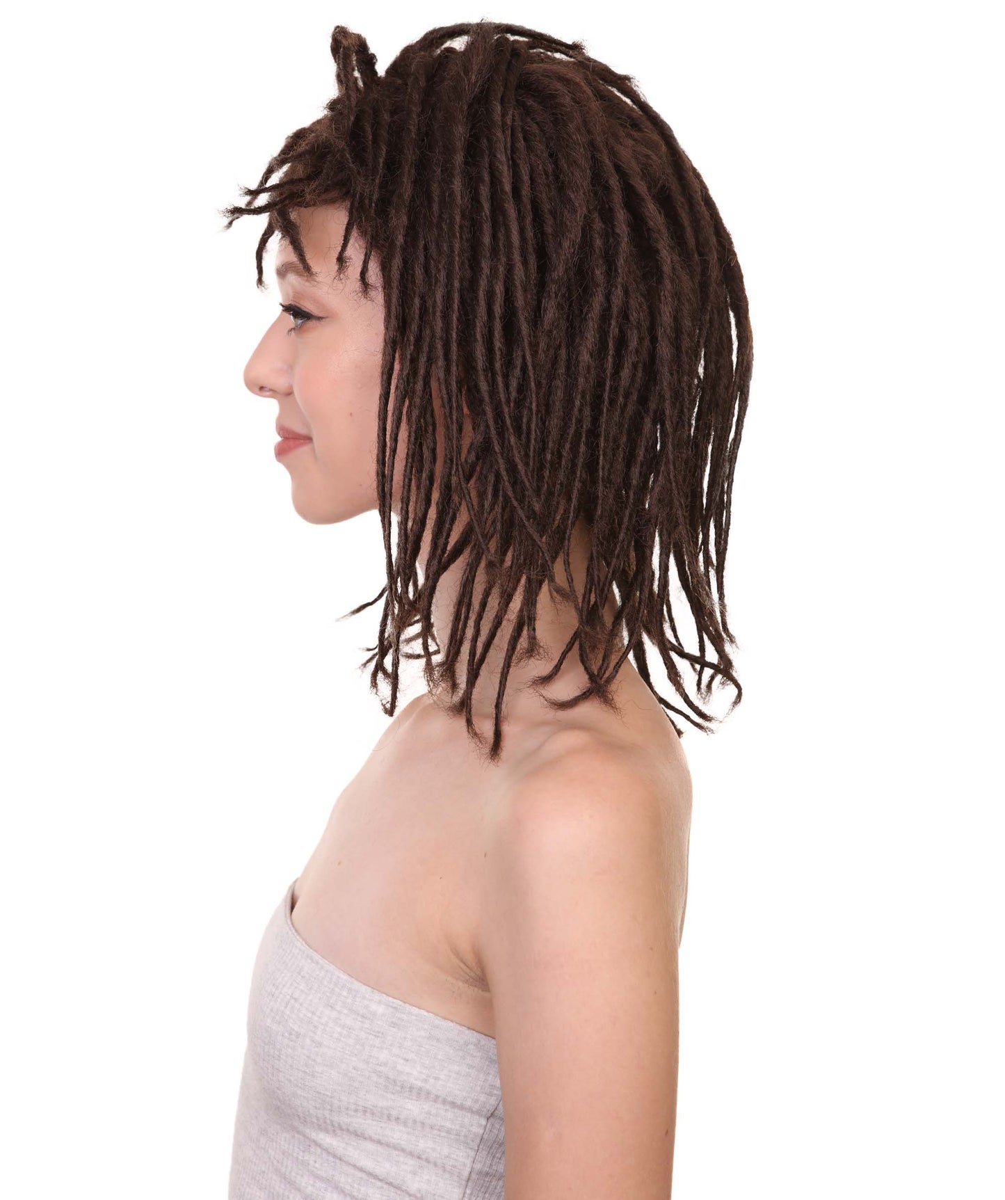 Wigs2youハロウィンパーティープレミアムレディースH-1959 着けやすい 非常に快適 デラックスブラウンドレッドロックウィッグ