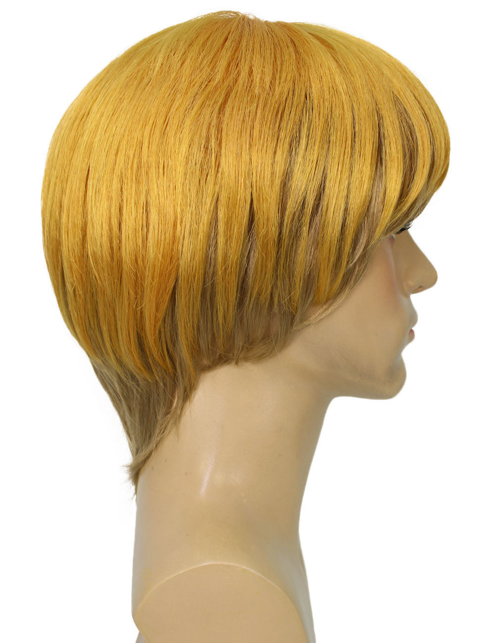 ハロウィンパーティ プレミアム メンズ H-5649 マンガ「タイタンアタック」ブロンドアンダーカット合成繊維ヘアウィッグ