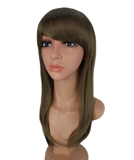 パッツン前髪で可愛らしさもプラス! 耐熱なのでアレンジコテ・アイロンOK ウィッグネット付き W-531