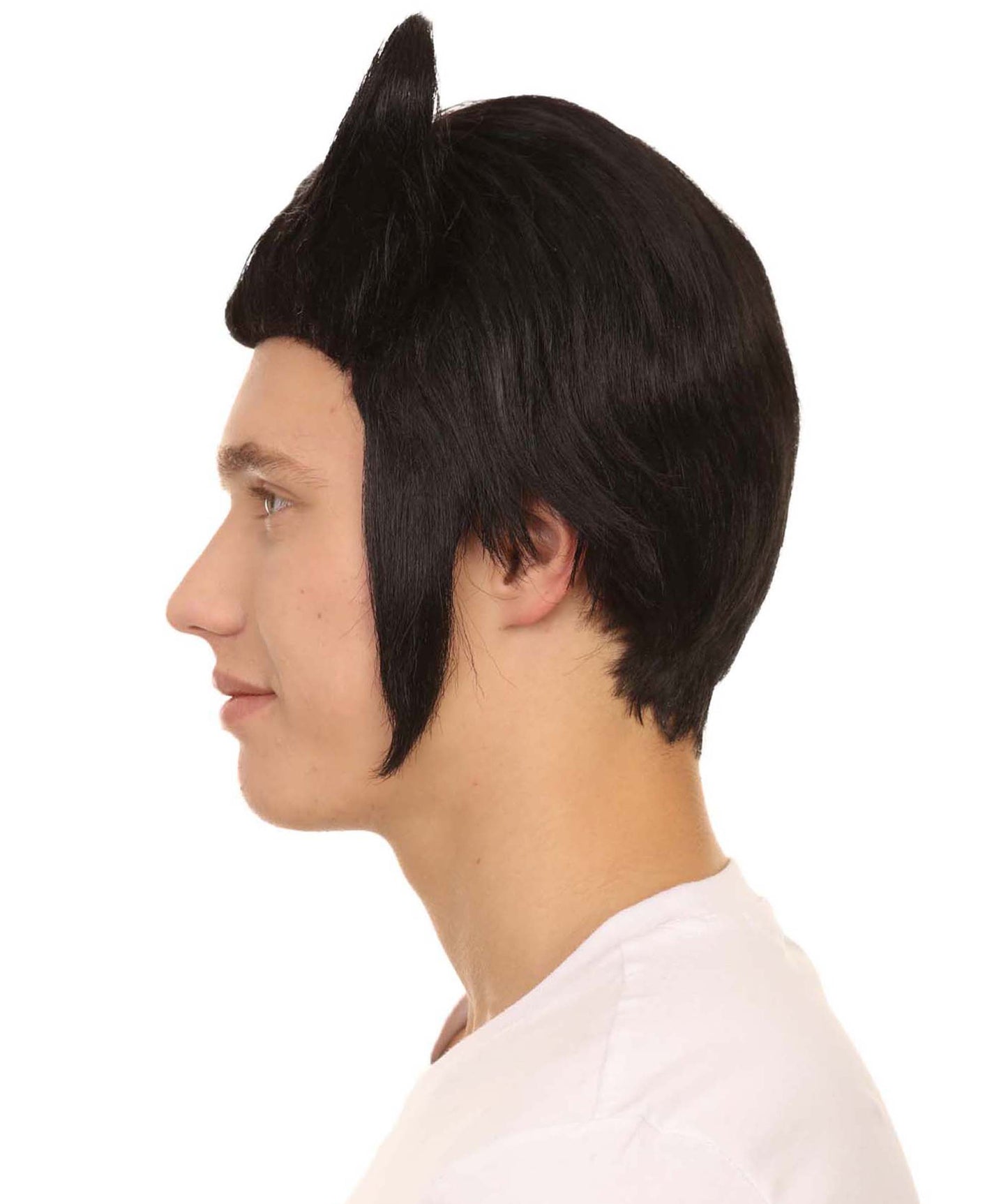 Wigs2you ハロウィンパーティ プレミアムメンズ H-2097 着用しやすく とても快適 ブラックデビルウィッグ