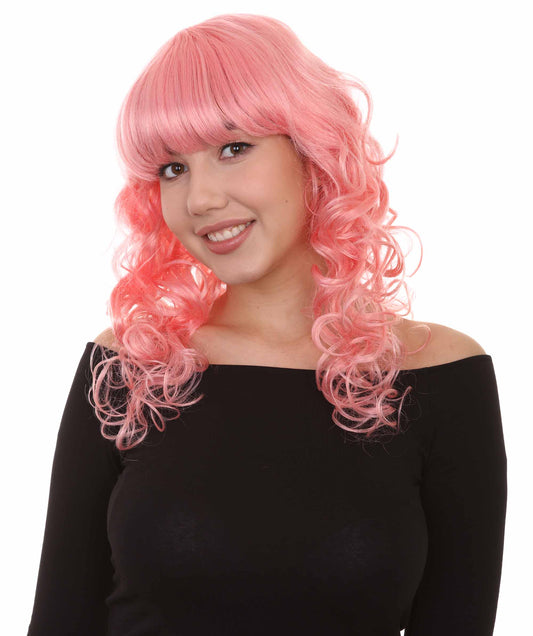 Wigs2you ハロウィンパーティー プレミアム レディース H-1012 着用しやすい ベラウィッグ コーラルカラー