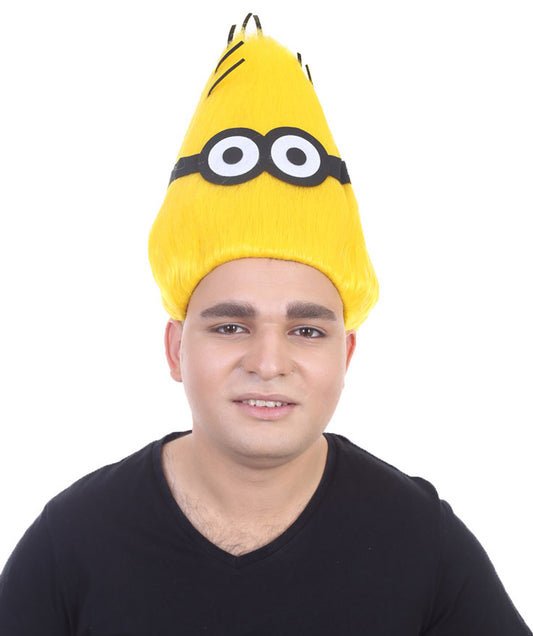ミニオンズ トム コスプレ ウィッグ H-2227 イエロー カートゥーン ウィッグ プレミアム 通気性のあるキャプレスキャップ