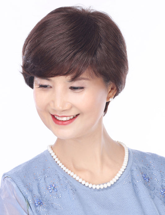 Mrs Styles 短い HHB-058 ヒューマンヘアブレンド パーフェクション ボリュームとカバレッジのため