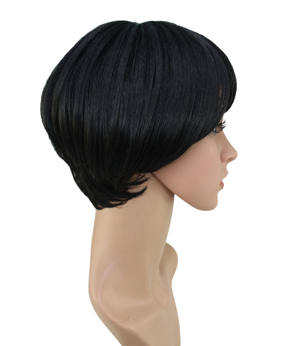 "耐熱商品☆ショートでも可愛くオシャレに♪ 丸みのあるシルエットが綺麗なショートボブスタイル♪ ウィッグネット付き♪W-554 "