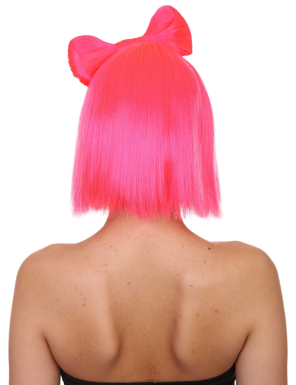 Wigs2you ハロウィン パーティー プレミアム レディース H-1656 簡単に着用でき 非常に快適なネオンピンクの蝶ウィッグ