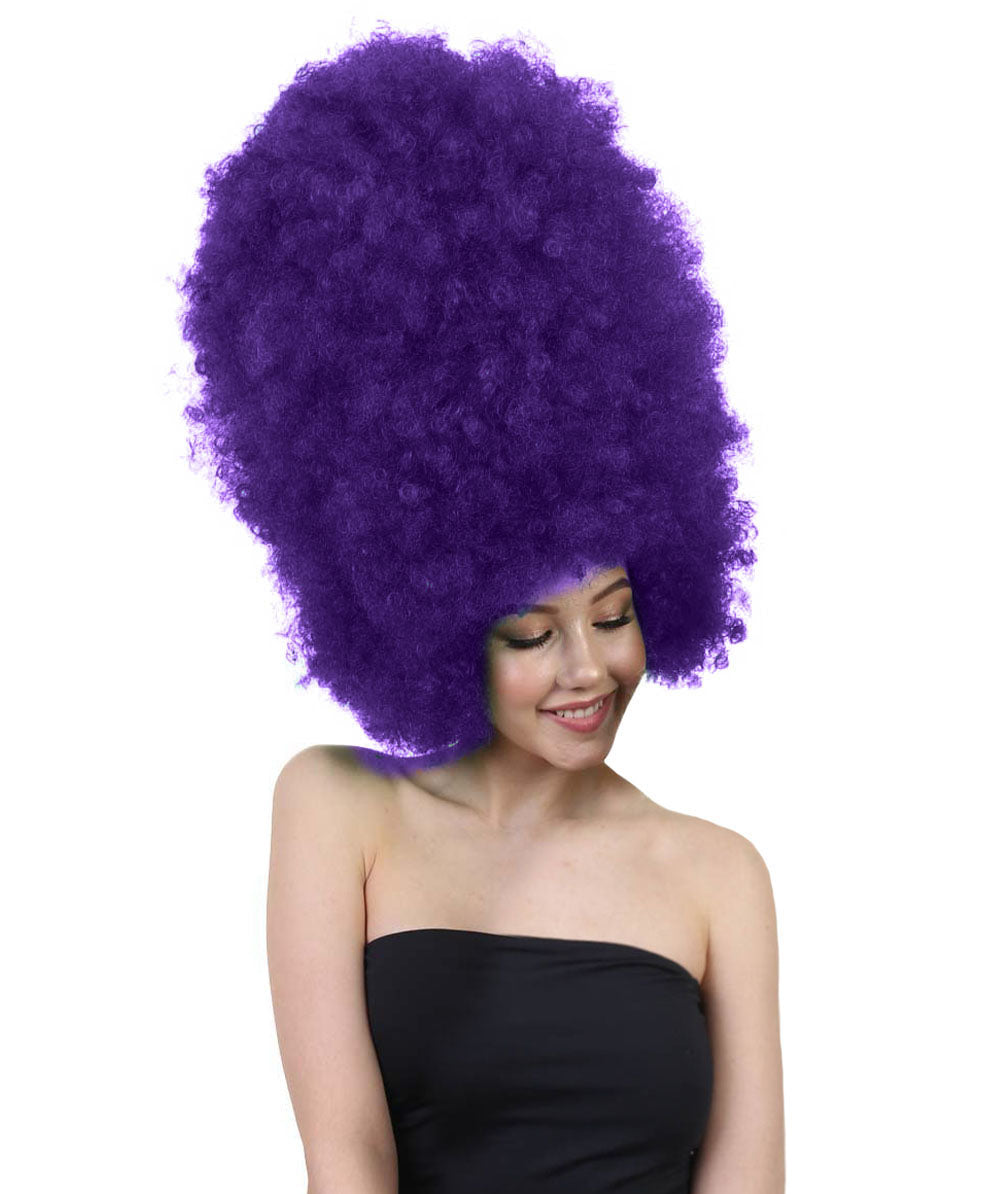 Wigs2you ハロウィンパーティ プレミアムレディース H-2011 着用しやすい 超巨大 バイオレット アフロウィッグ スタイルを大きくする