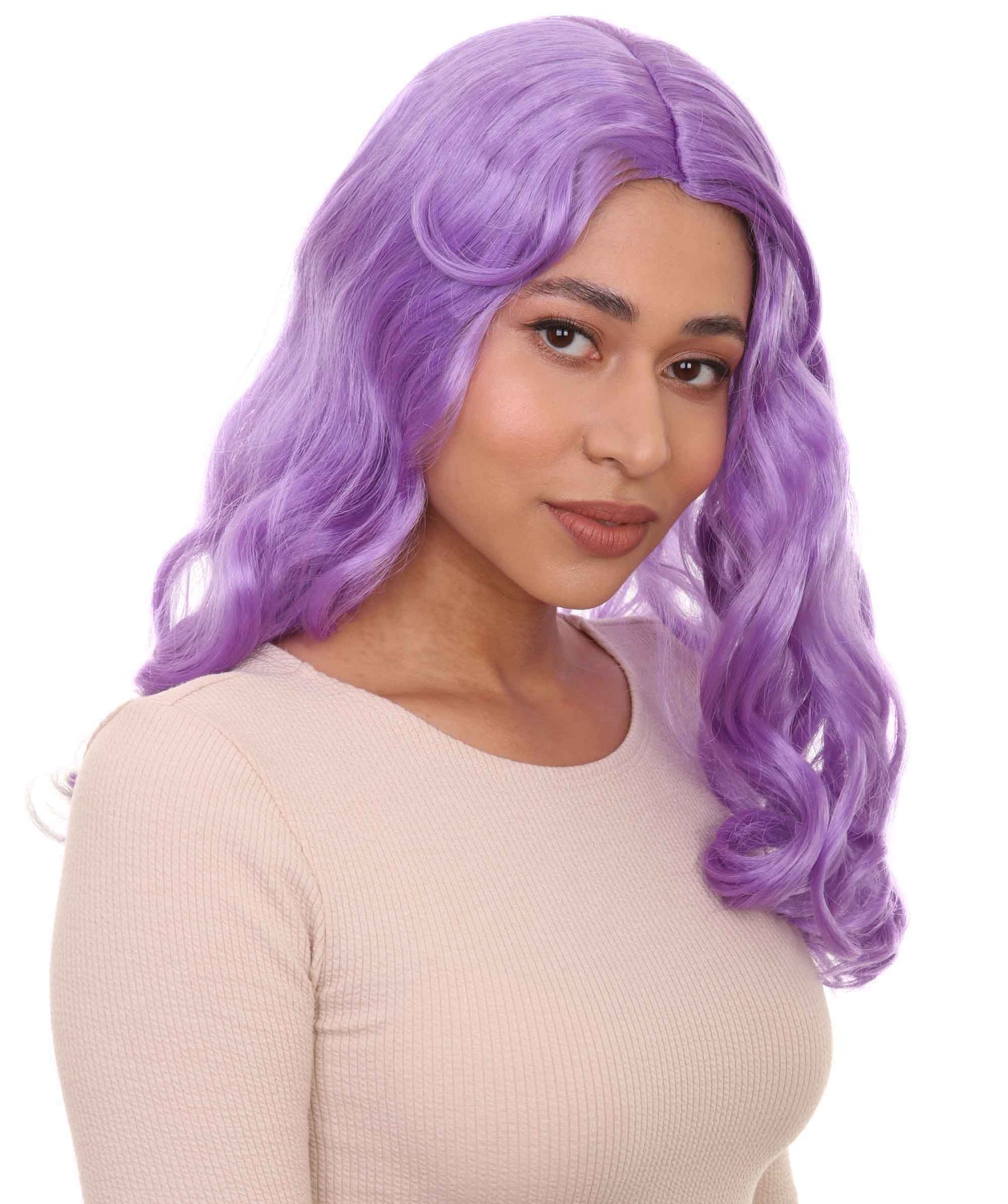Wigs2you ハロウィンパーティープレミアム レディース H-1090 アリスウィッグ 鏡の国のアリス ライラック色