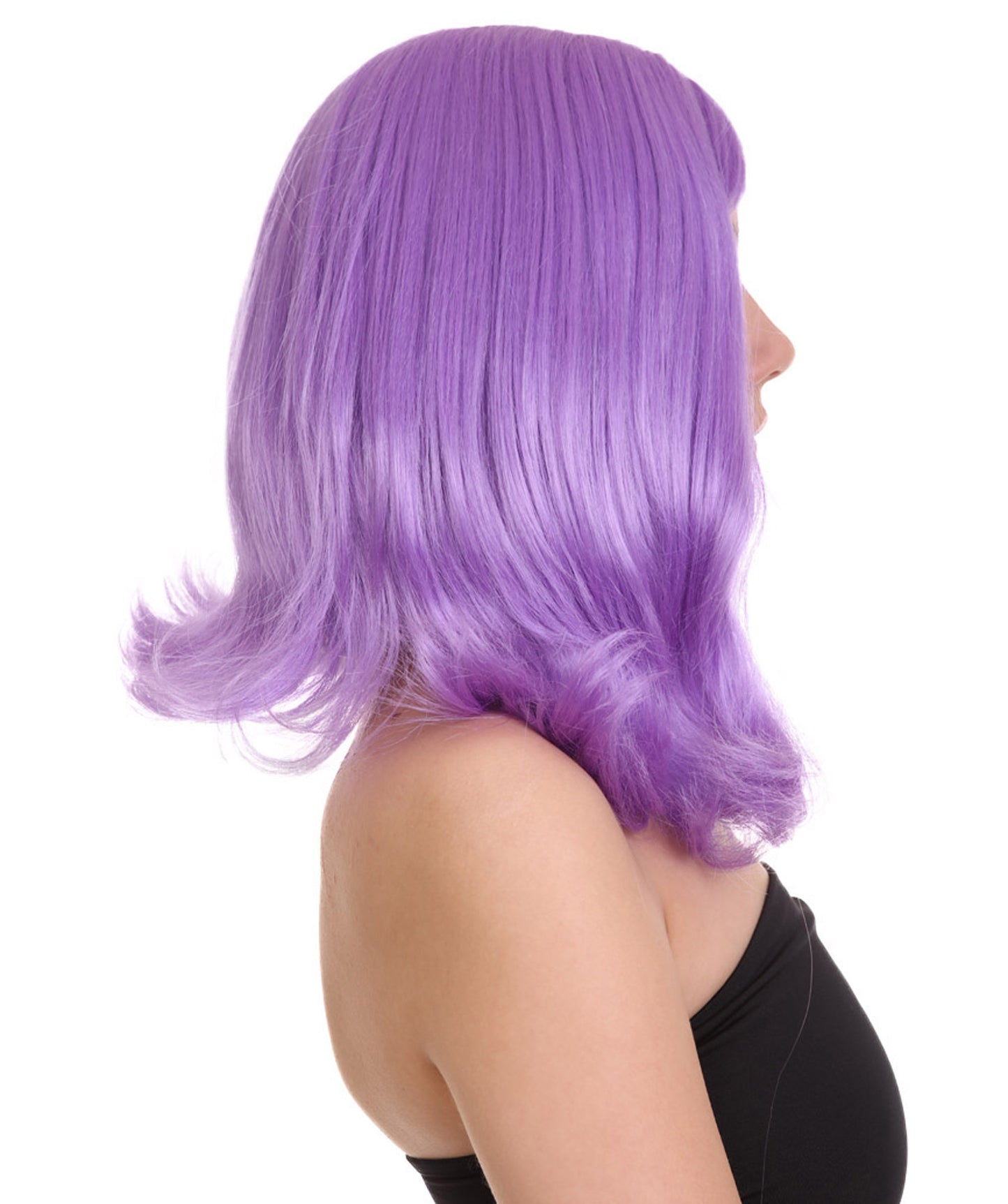 Wigs2you ハロウィン パーティー プレミアム レディース H-1280 着けやすい 快適なフィット感 ライラック ページボーイ ウィッグ