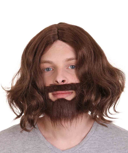 ハロウィンパーティープレミアム大人用 H-2209 中世の王ウィッグ&フルビアードセット 信頼を取り戻す 男性の髪の部分の利点