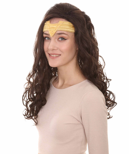 ハロウィンパーティ プレミアム H-5099 女性用 TV映画キャラクター ダークブラウンウィッグ