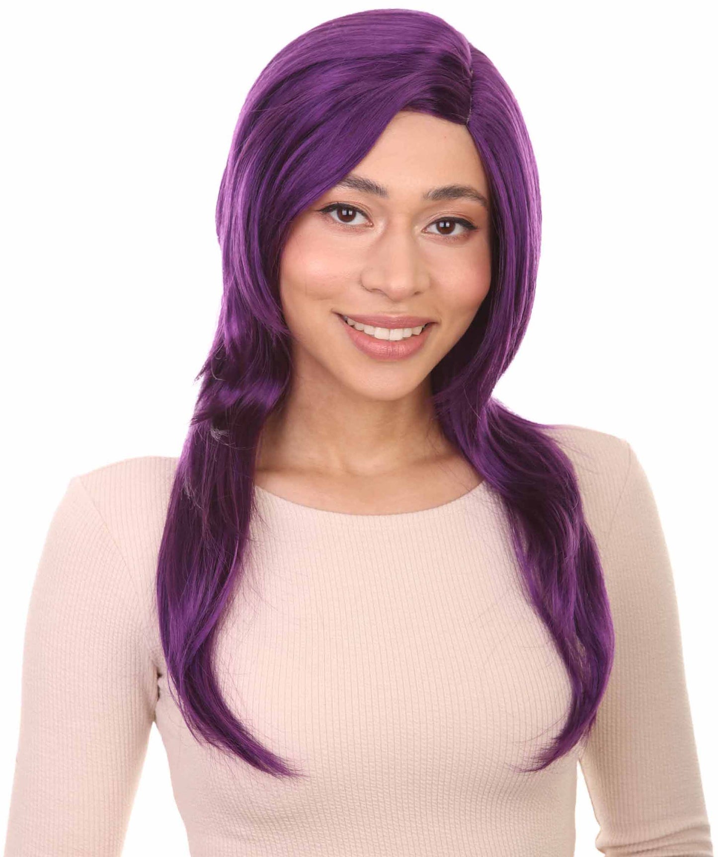 Wigs2you ハロウィンパーティープレミアム H-943 3レイヤーのパーティーガールウィッグ バイオレットカラー