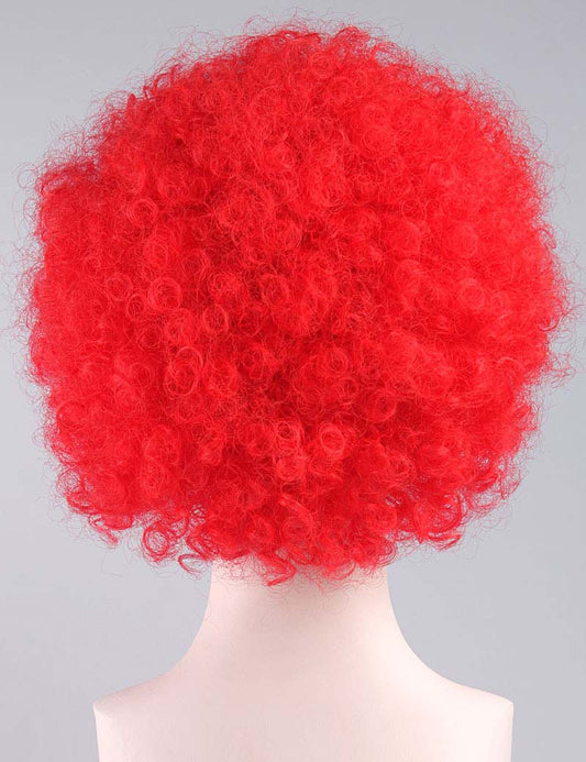 赤い蝶婦人用かつら スーパー・サイズ・ジャンボ・アフロ性格コスプレ・ハロウィンかつら 空気を通すプレミアムキャップのないキャップH-350