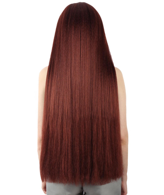 女性 36インチ 超長いウィッグ ダークブラウン H-5379_17 バングなし コスプレ衣装の髪ウィッグ