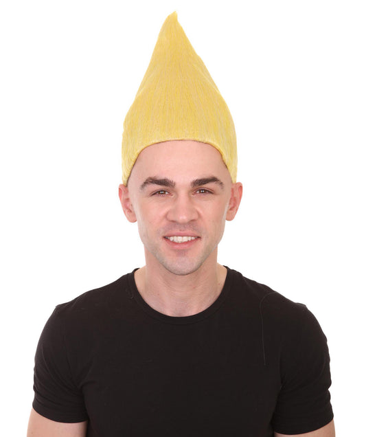 ハロウィンパーティー プレミアム 男性用 H-2258 コスプレ ウィッグ トロル ファンタジー イエロー