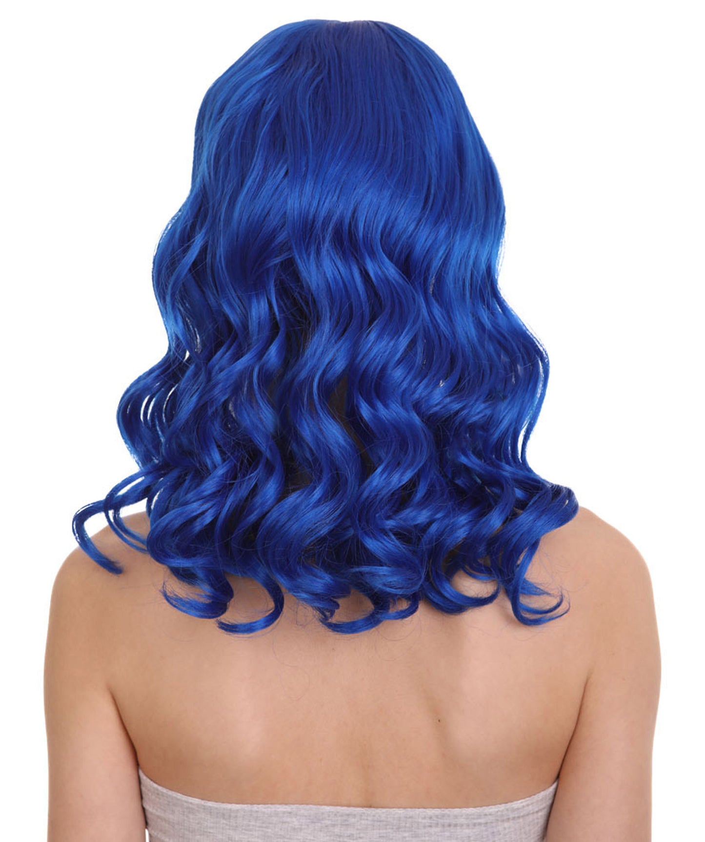 Wigs2you ハロウィンパーティー プレミアム レディース H-1089 アリスウィッグ 鏡の国のアリス ダークブルー色