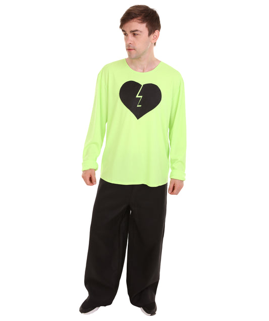 大人向け男性用 JCO-170_8 マイハートイズブロークン ロングスリーブ ライム ハロウィン コスチューム コレクション