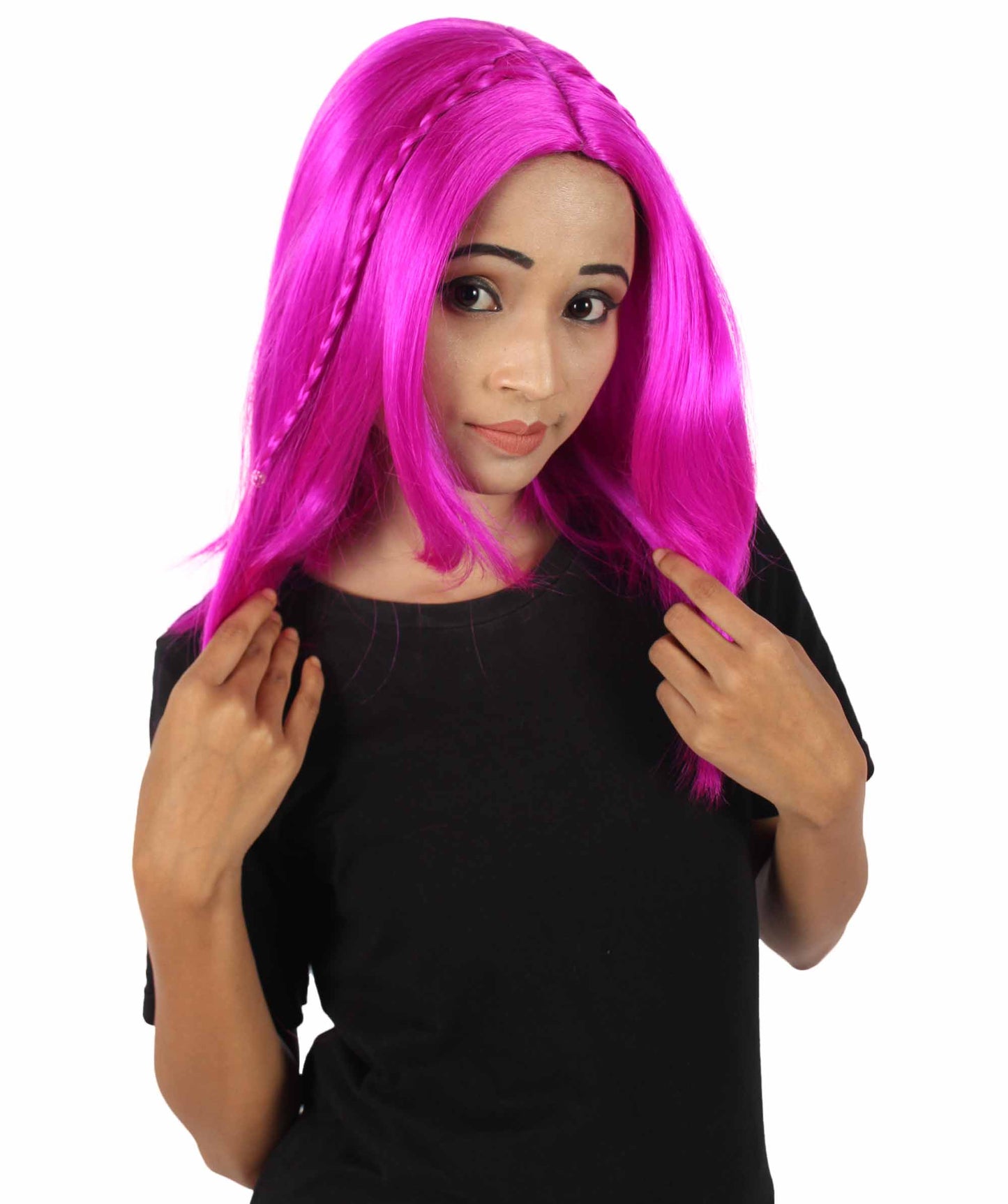 Wigs2you ハロウィンパーティープレミアム レディース H-923 スワンプクイーンウィッグ ネオンフューシャカラー