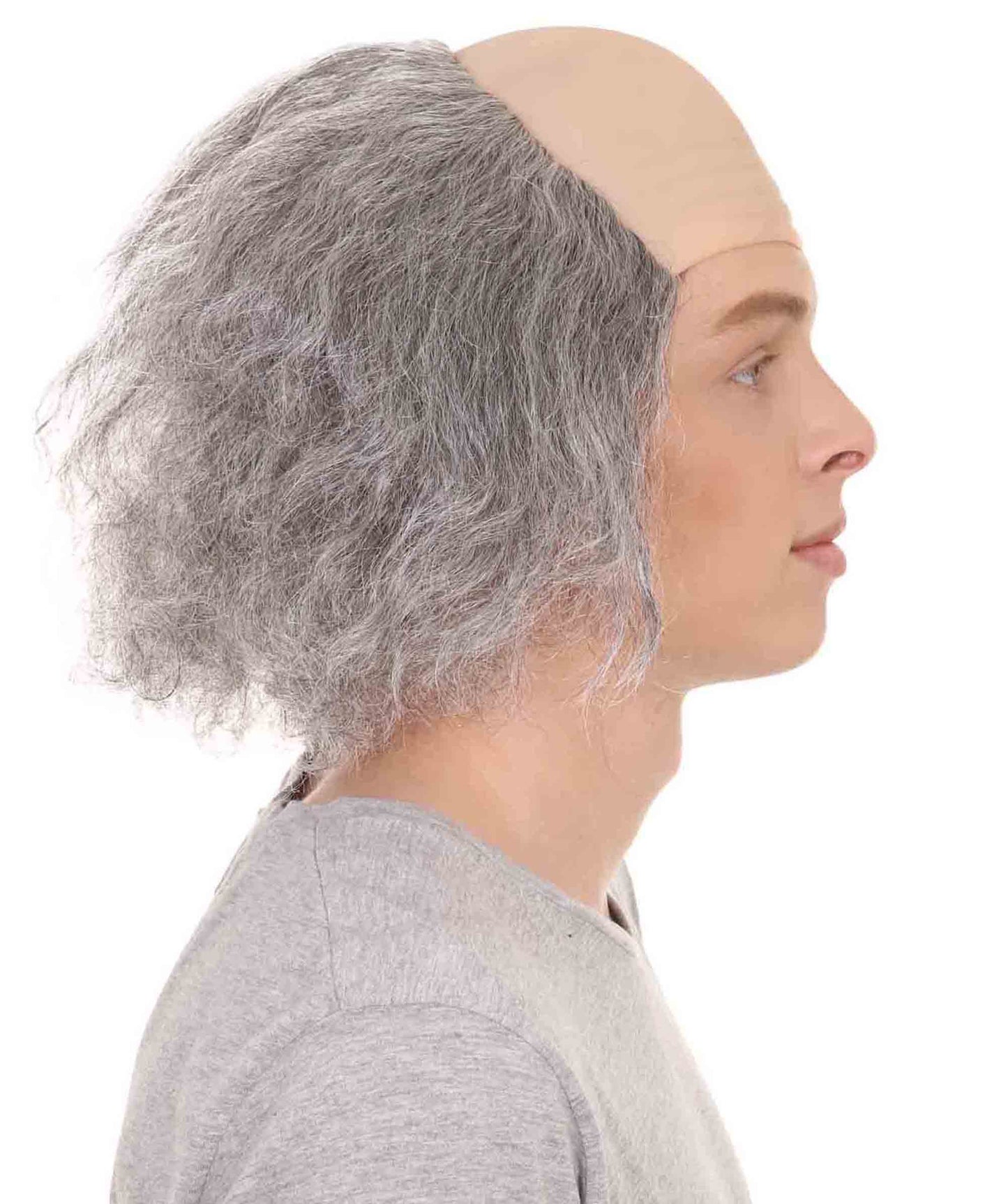 Wigs2you ハロウィンパーティー プレミアム メンズ H-642 ハゲ爺さんウィッグ グレー色