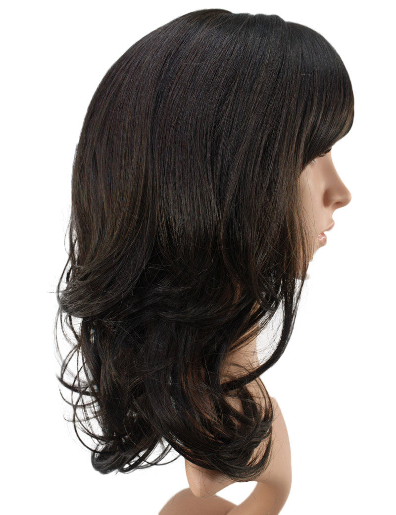 エアリーカールが可愛い!ふわふわヘアで柔らかな女の子に 耐熱です ウィッグネット付き W-537