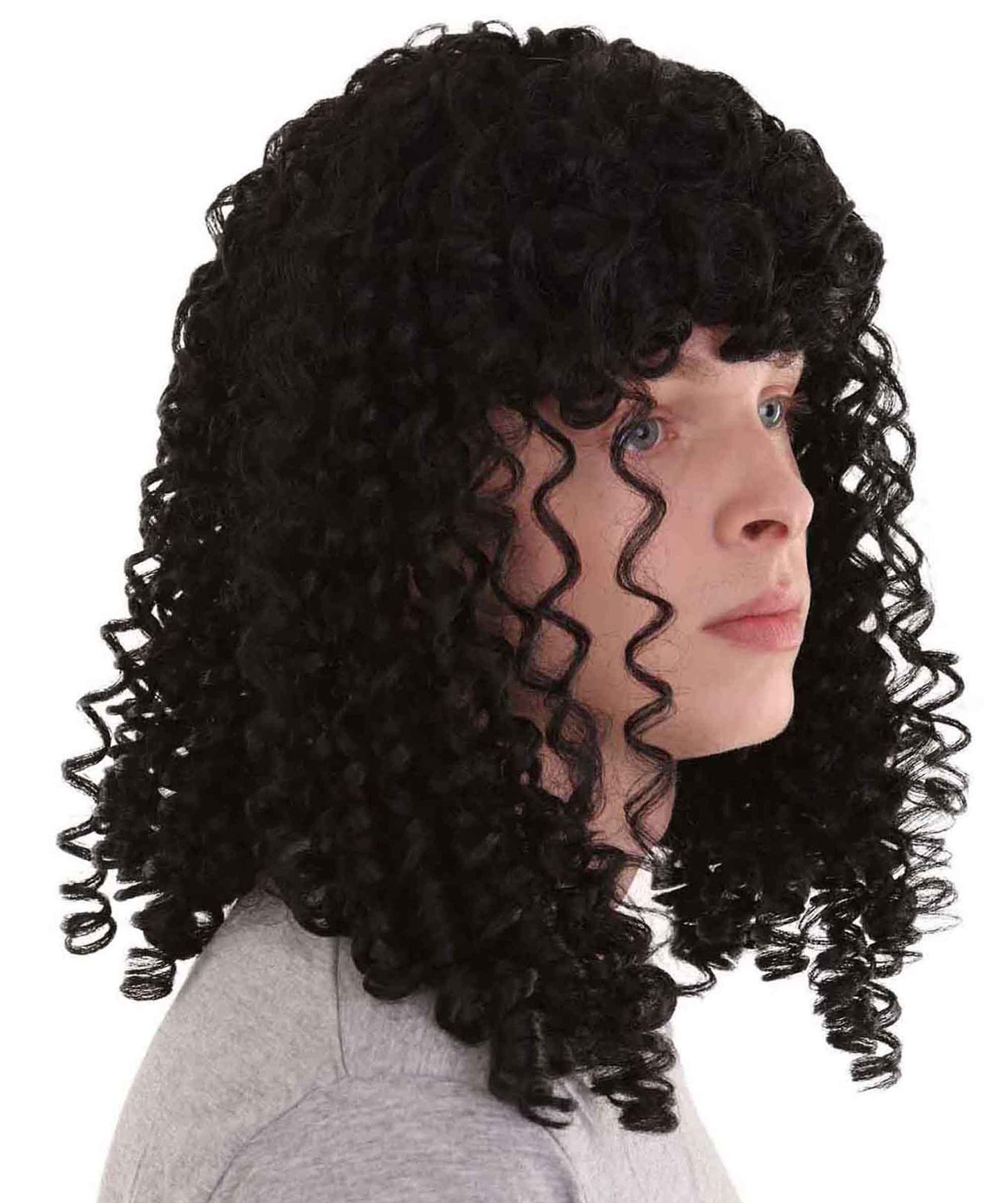 Wigs2you ハロウィンパーティ プレミアムメンズ H-2111 とても快適 カーリーロング コロニアルロックスターウィッグ