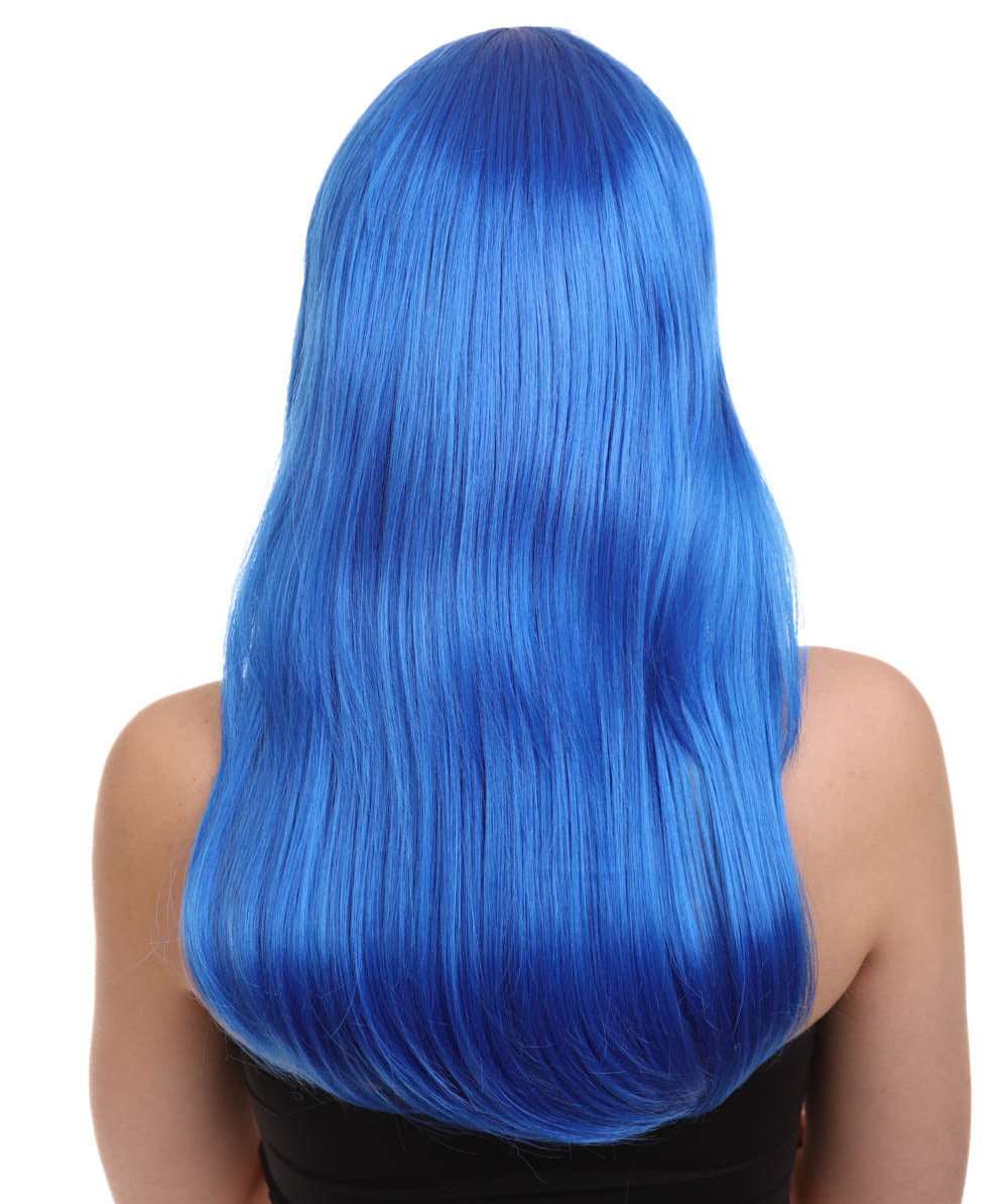 Wigs2you ハロウィン パーティー プレミアム レディース H-1047 とても快適なグラマー グリーン ウィッグ ダークブルー色