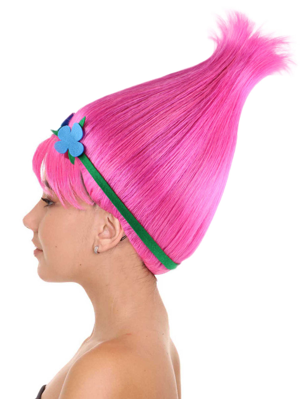 Wigs2you ハロウィン パーティー プレミアム レディース H-1448 着けやすい 快適なフィット感 コスプレウィッグ ポピートロールズ スタイル ピンクカラーウィッグ