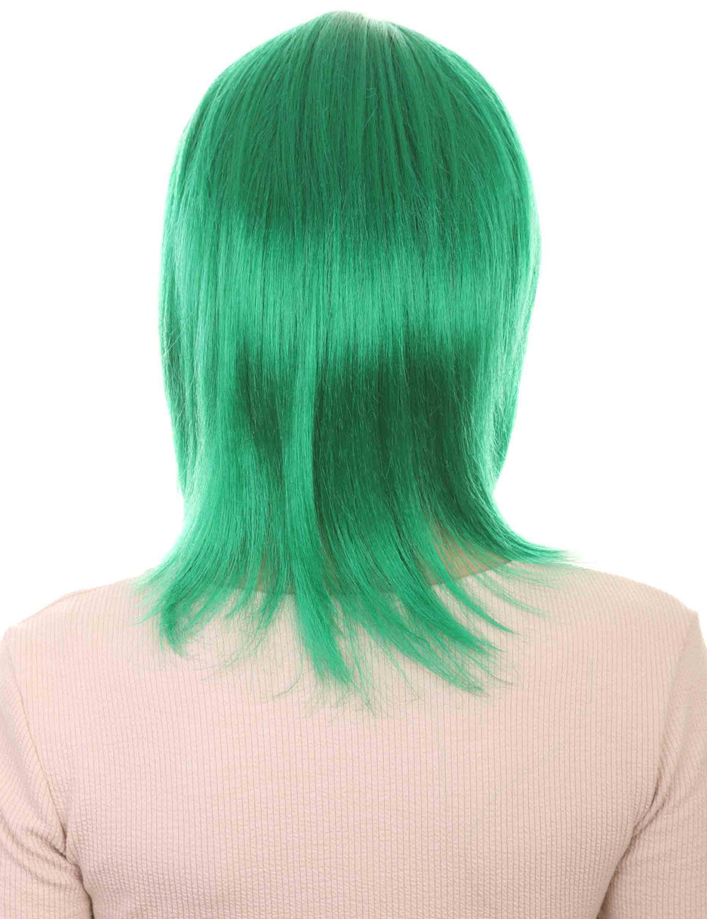 Wigs2you ハロウィン パーティー プレミアム H-1424 簡単に着用でき 快適なフィット感の女性ショート ダークグリーンウィッグ