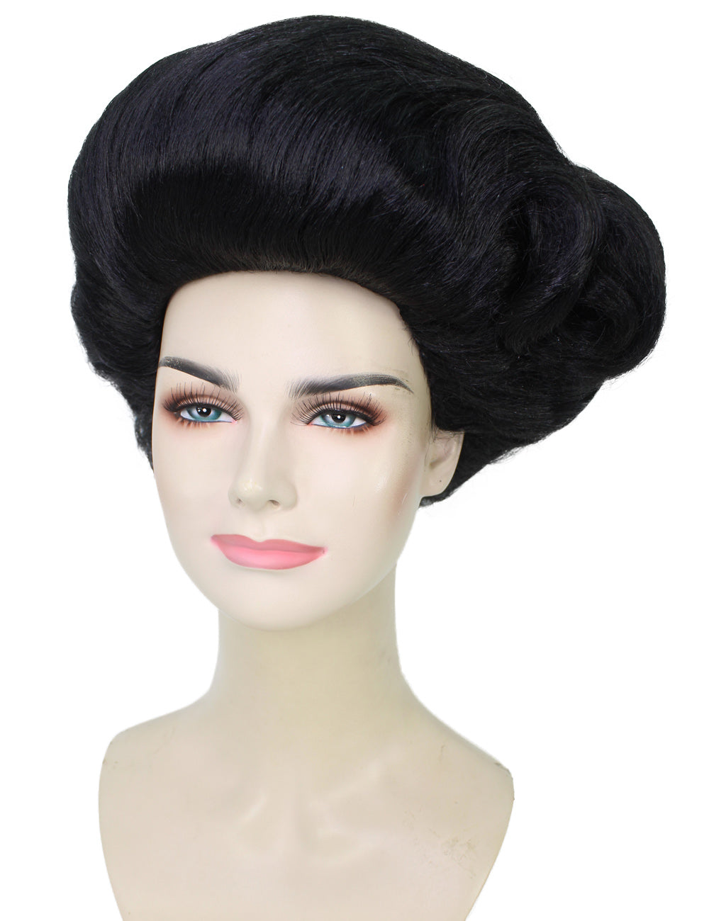 Wigs2you ハロウィンパーティ プレミアムレディース RuPaul Drag Race 黒いサイドパートマダムアップドウィッグ H-5721