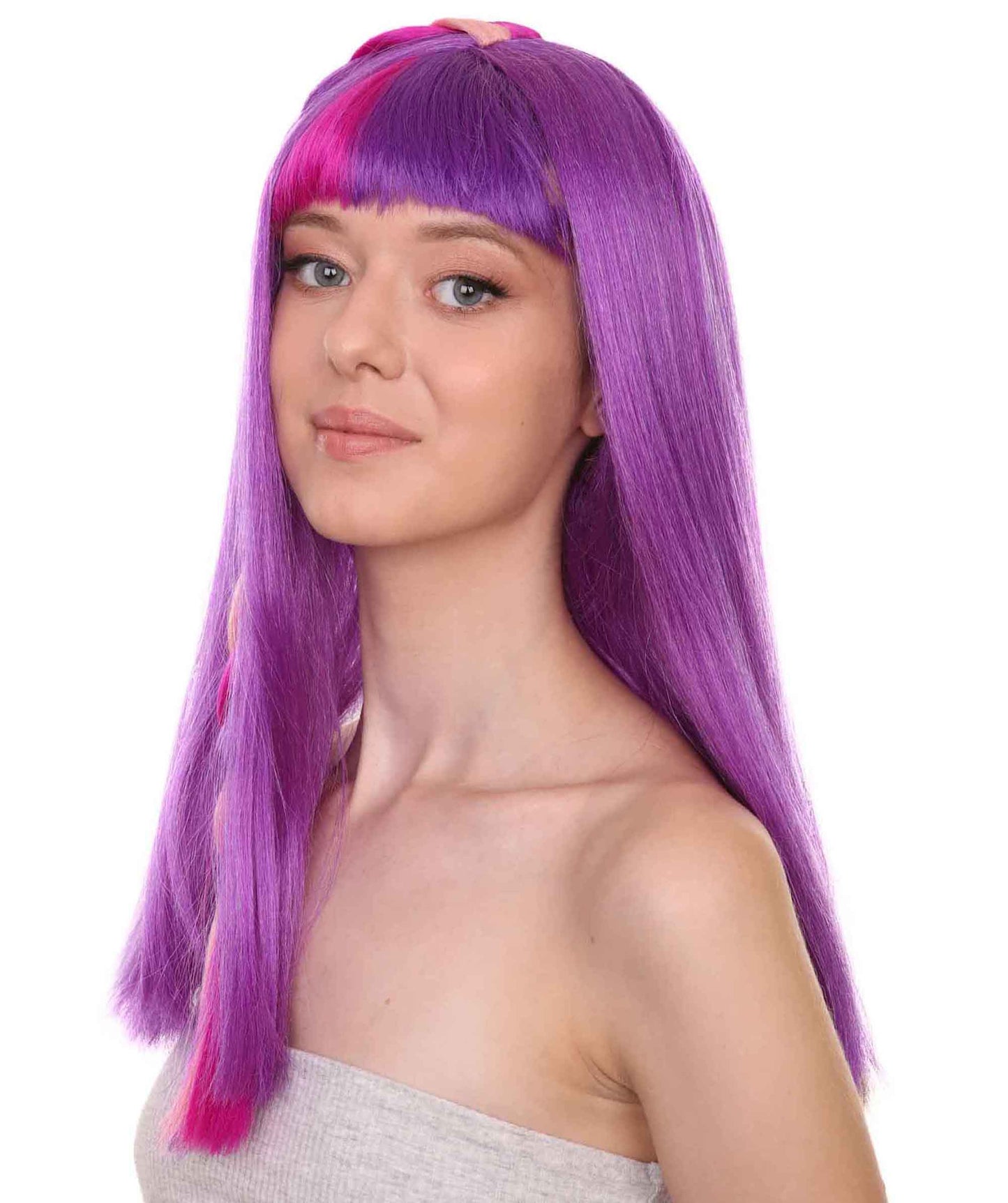 プレミアムハロウィンパーティーレディ H-5456 ロングレングス アニメポニーウィッグ