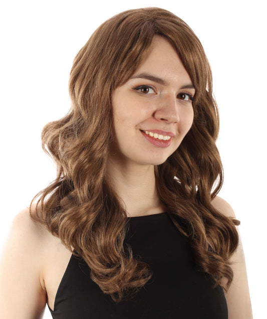 マーメイドフェアリーテールウィッグ ライトブラウン H-5380_13 長いウェービー コスプレ ハロウィーン衣装 パーティーヘア 合成繊維